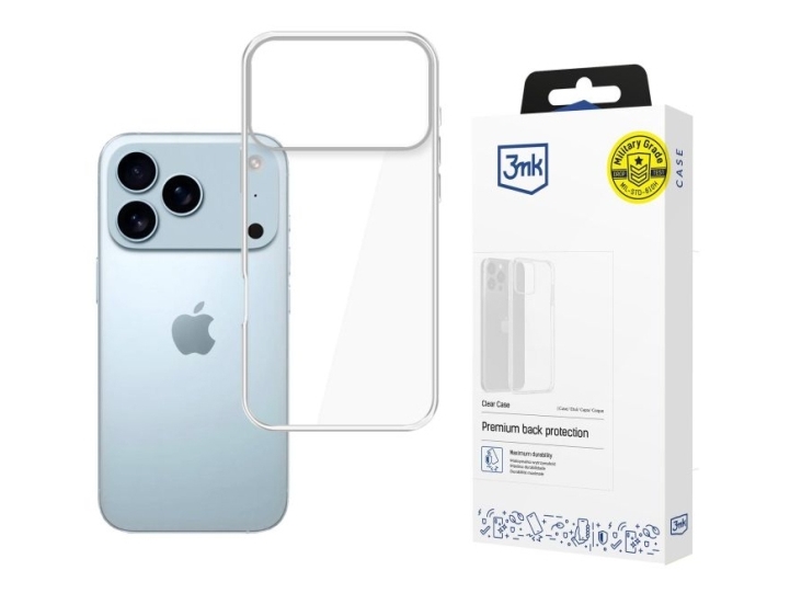 3Mk 5903108665049, Cover, Apple, Iphone 17 Pro Max, 17,5 Cm (6.9"), Transparent