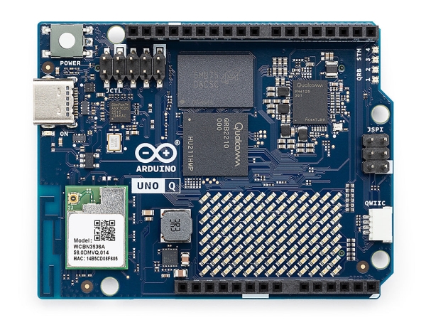 Arduino Uno Q 2Gb, Qualcomm, Dragonwing Qrb2210, 2000 Mhz, Stm32u585, 160 Mhz, 2000 Mb