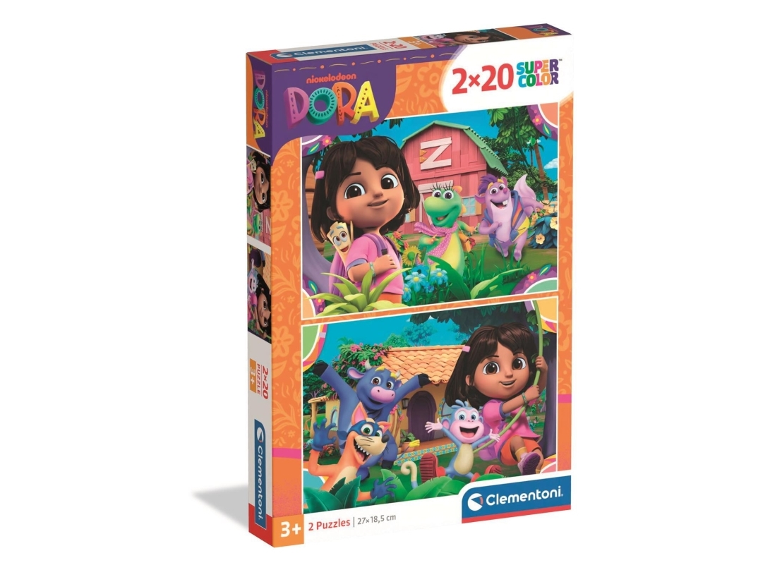 Cle-Puzzle 2X20 Supercolour Dora 24827