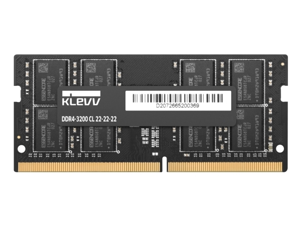 Klevv KD4BGSA80-32N220A, 32 GB, 1 x 32 GB, DDR4, 260-pin SO-DIMM, Sort