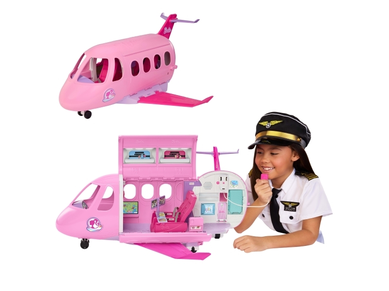 Barbie Traumland Traumflugzeug Mit Funktionsfähigem Mikrofon Und 14 Zubehörteilen, Puppen-Spielset, 3 Jahr(E), Batterien Erforderlich