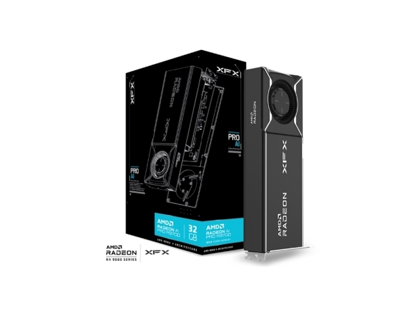 Xfx Amd Radeon Ai Pro R9700, Radeon Ai Pro R9700, 32 Gb, Gddr6, 256 Bit, Pci Express 5.0, 1 Lüfter