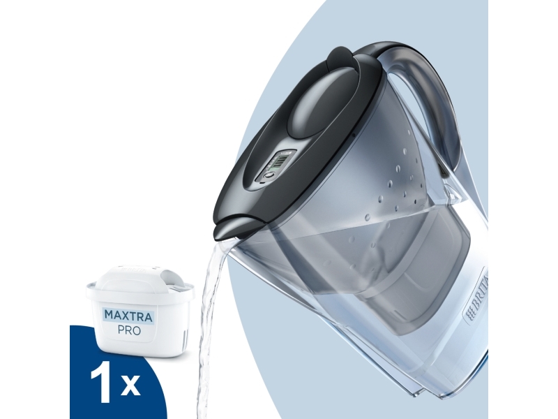 Vandens filtravimo asotis BRITA Marella Cool Graphite, 2,4 l + 1 vandens filtravimo filtras