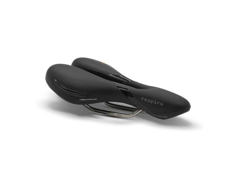 Selle Royal Siodlo SELLEROYAL RESPIRO Soft Athletic STRACCIATELLA 45st. zelowe kanal chlodzacy unisex 398g