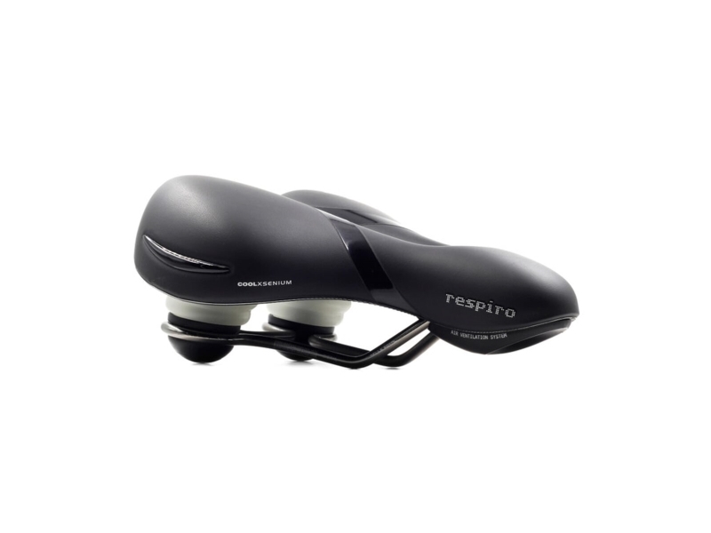Selle Royal -satula SELLEROYAL RESPIRO Soft Relaxed STRACCIATELLA 90° geeli + elastomeerit, jäähdytyskanava, unisex, 771 g