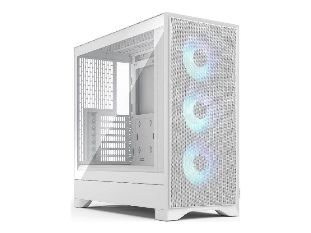 Fractal Design Pop 2 Air White Tg Rgb, Midi Tower, Pc, Weiß, Atx, Micro Atx, Mini-Itx, Stahl, Gehärtetes Glas, Gaming
