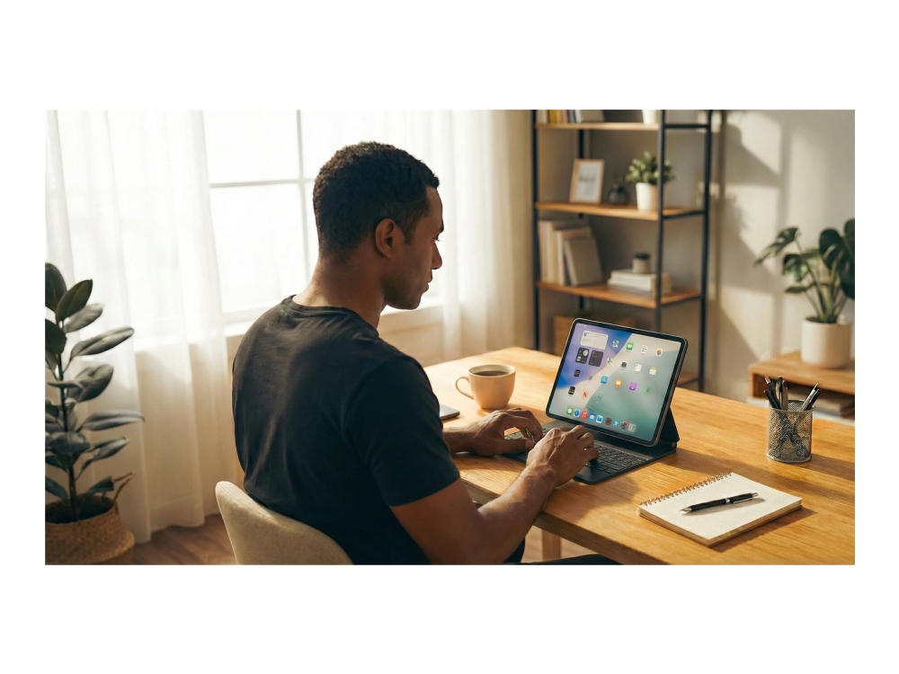 Targus Safe Fit - Tastatur Og Folio-Kasse (Tastaturetui) - Universel, Roterende - Trådløs - Bluetooth 5.0 - Qwerty - Uk - Sort
