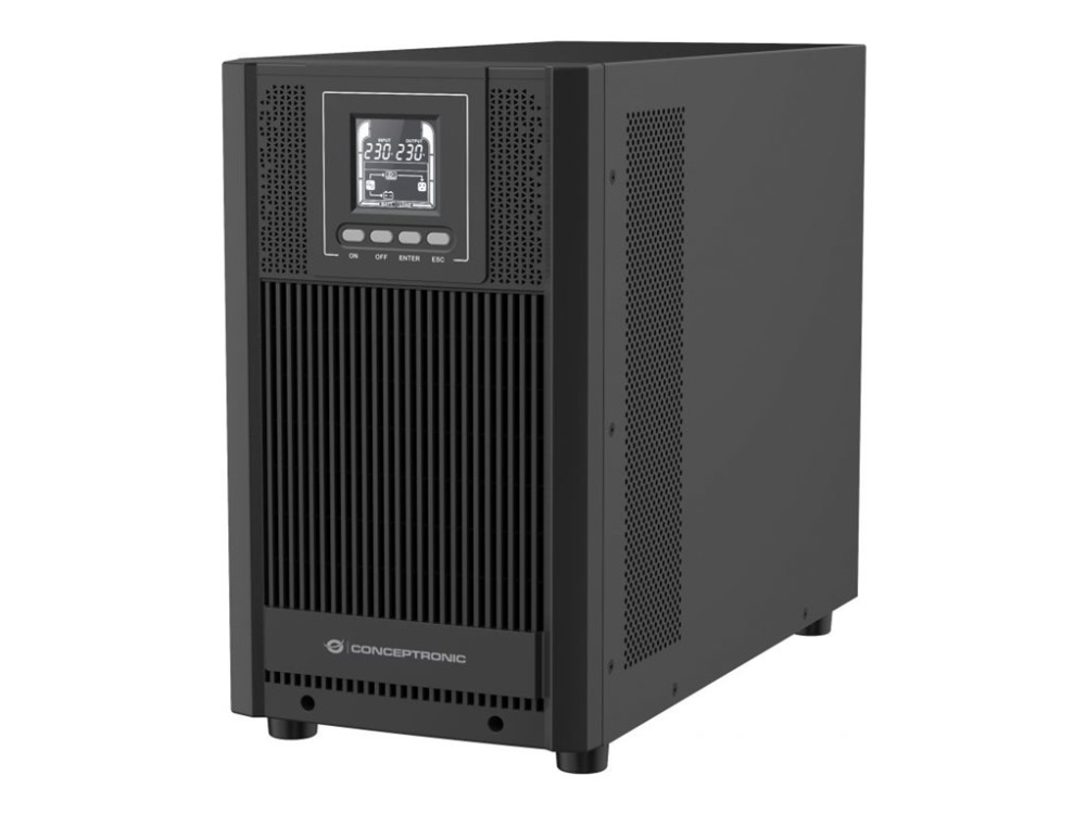 Conceptronic Zeus52es3k - Ups - Online Tower Ups, Output Pf 0.9, Eco Mode, Generator Compatible, Epo Port, Thdi =5%, Usb Hid, Schuko - Ac 230 V - 2.7