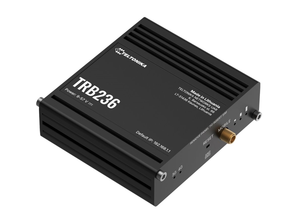 Teltonika TRB236 - wireless router - WWAN - 3G 4G - DIN rail mountable surface-mountable - Wireless router