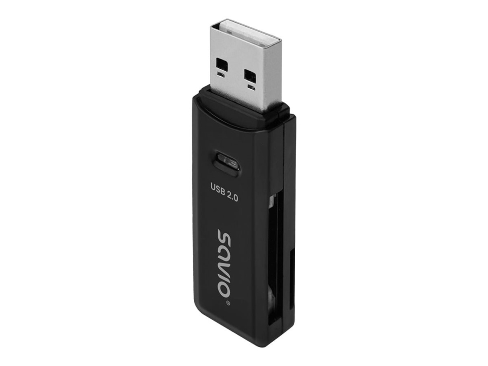 Savio Ak-63 - Kortlæser (Sd, Sdhc, Sdxc, Microsd, Microsdhc, Microsdxc) - Usb 2.0