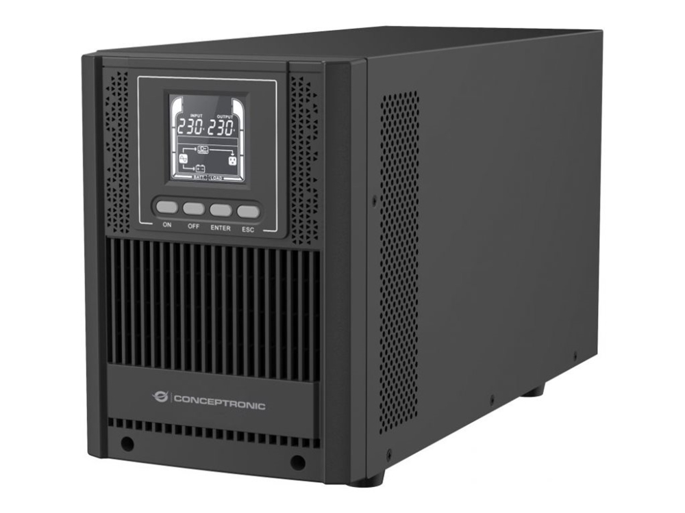 Conceptronic Zeus52es2k - Ups - Online Tower Ups, Output Pf 0.9, Eco Mode, Generator Compatible, Epo Port, Thdi =5%, Usb Hid, Schuko - Ac 230 V - 1.8