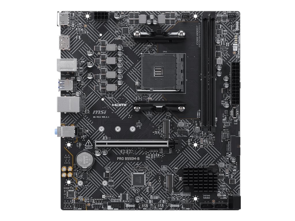 Msi B550m-B (B550,Am4,Matx,Amd) - Amd Sockel Am4 (Ryzen) - Micro/Mini/Flex-Atx