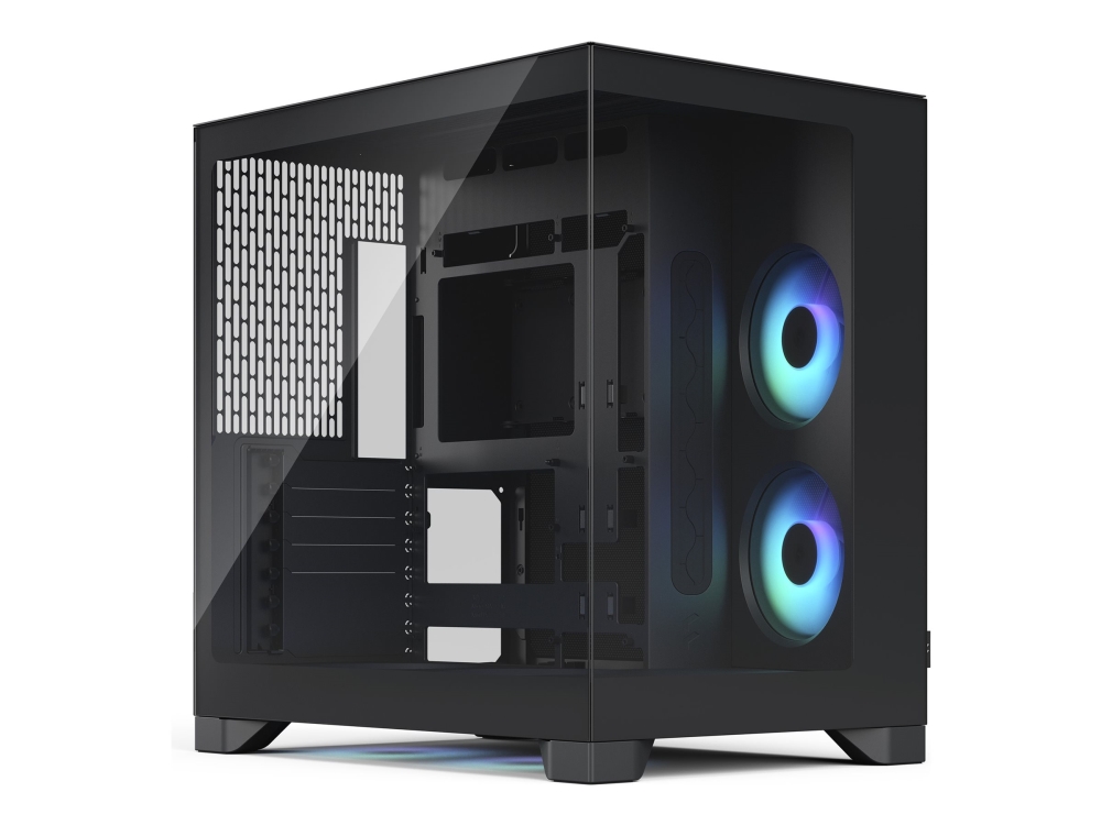 Fractal Design Pop 2 Vision, Tower, Pc, Schwarz, Atx, Eatx, Mini-Atx, Multi, Seite, Boden