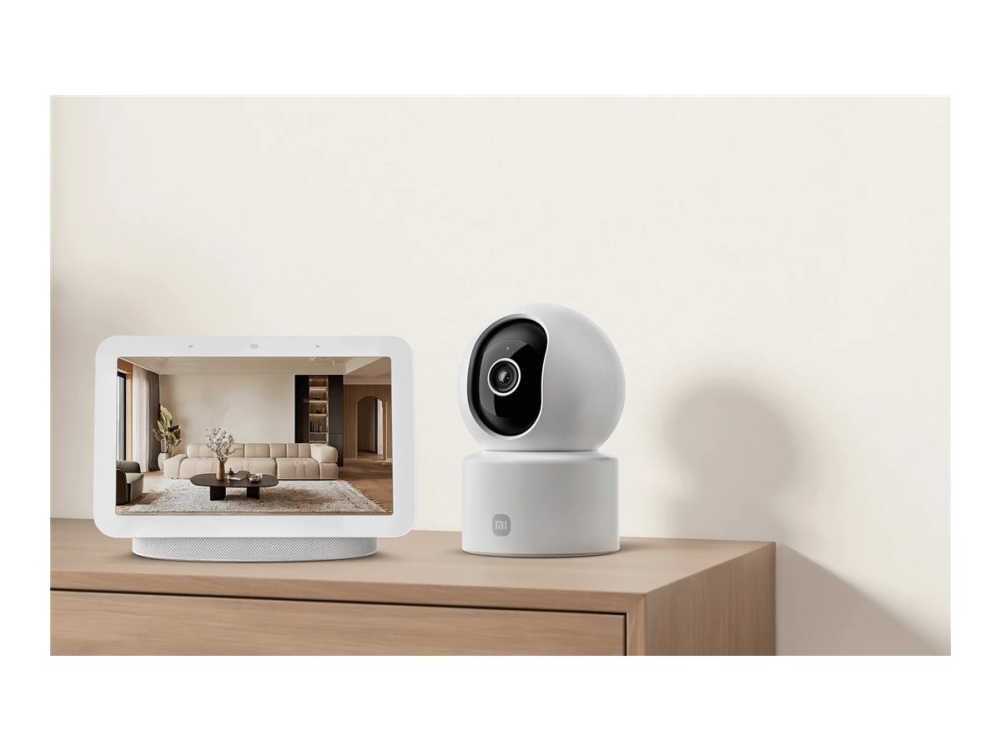 Xiaomi C302 - Netværksovervågningskamera - Ptz - Farve (Dag/Nat) - 3 Mp - 2304 X 1296 - 2K - Motoriseret - Audio - Trådløs - Wifi - 802.11Ax, Bluetoo