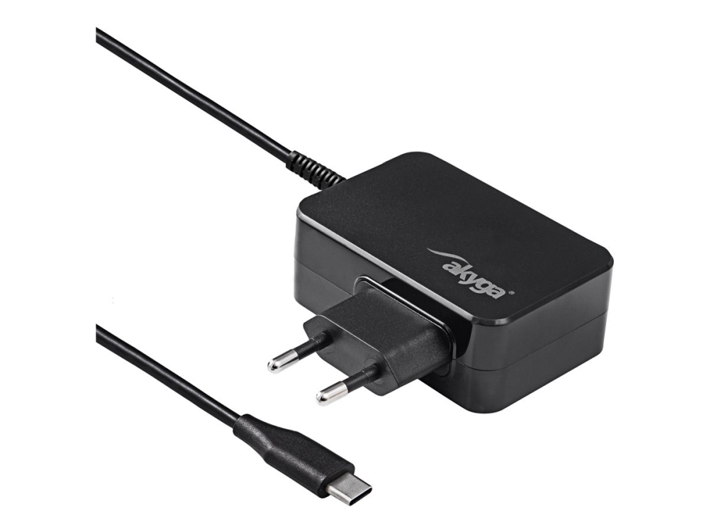 Akyga Ak-Nd-82 - Usb-C Strømadapter - Ac 100-240 V - 90 Watt - Sort