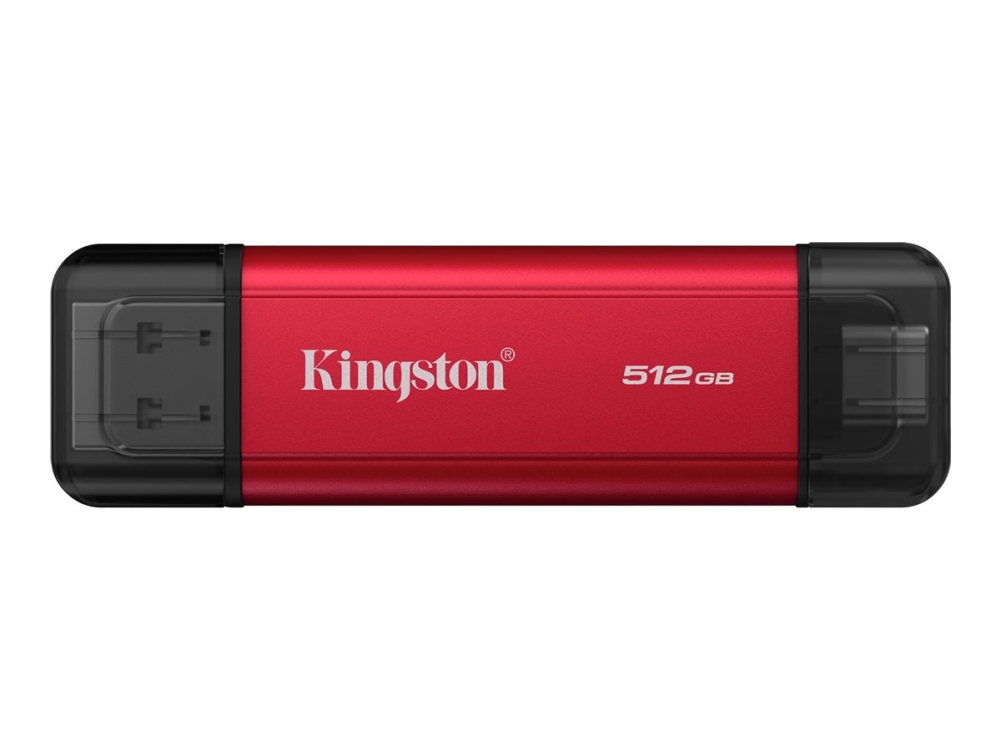 Kingston Dual Portable SSD - 512GB - Ekstern SSD - Sort - USB 3.2 Gen 2