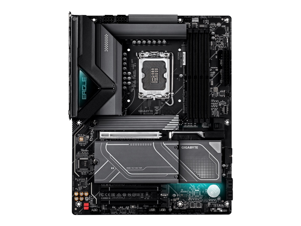 Gigabyte Z890 Eagle Plus Mainboard – Unterstützt Intel Core Ultra (Serie 2) Cpus, 14+1+2-Phasen-Vrm, Bis Zu 9466 Mhz Ddr5 (Oc), 1× Pcie 5.0 M.2 + 3×