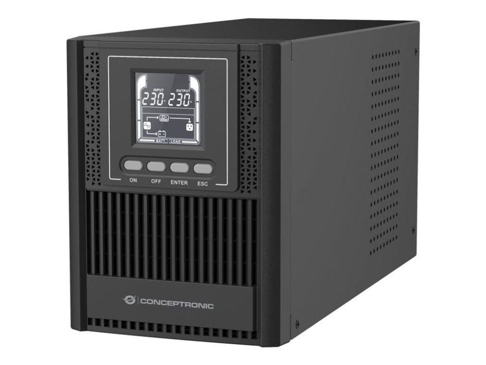Conceptronic Zeus52es1k - Ups - Online Tower Ups, Output Pf 0.9, Eco Mode, Generator Compatible, Epo Port, Thdi =5%, Usb Hid, Schuko - Ac 230 V - 900