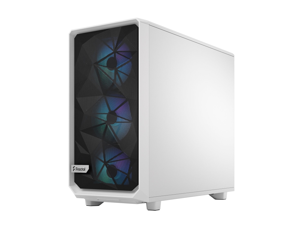Fractal Design Meshify 2 Rgb, Tower, Pc, Weiß, Atx, Eatx, Micro Atx, Mini-Itx, Stahl, Gehärtetes Glas, Gaming