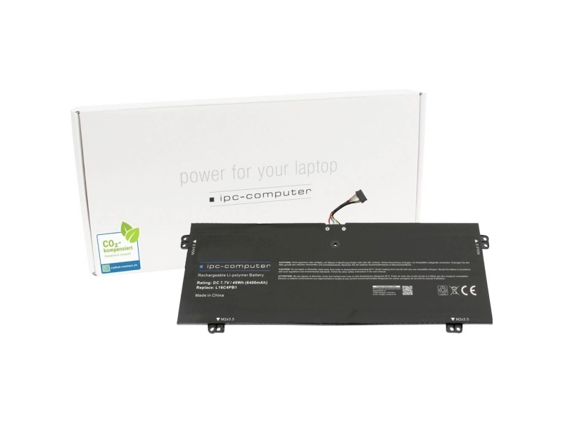 Ipc-Computer Bærbar Computer-Batteri Akku L16c4pb1 Replace 7.70 V 6400 Mah Ipc-Computer