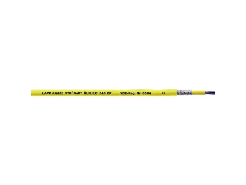 LAPP 127643/50 Liitäntäkaapeli ÖLFLEX 540 CP 4 x 1,5 mm² + 4 x 1,5 mm² Keltainen 50 m