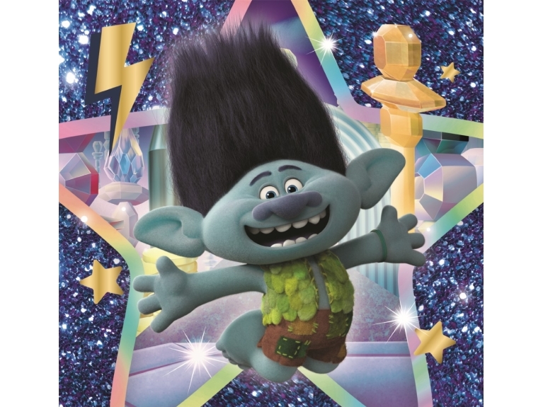 Trolls Puslespil - Trolls 3 Band Together - 3x48 Brikker - Clementoni