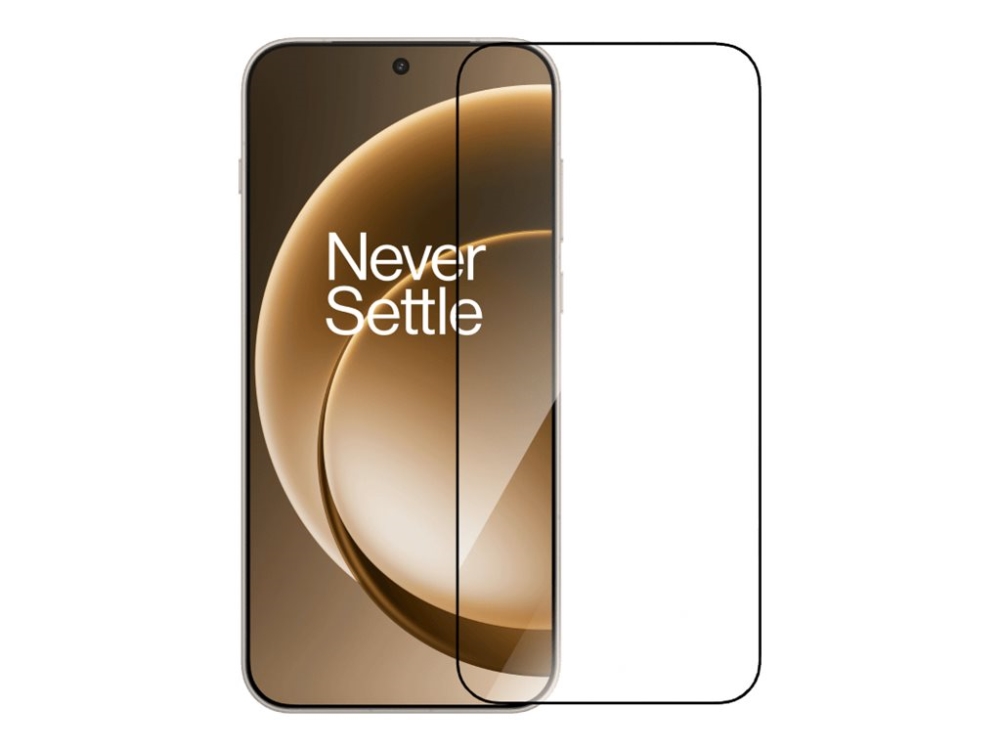 Oneplus - Skærmbeskytter For Mobiltelefon - Anti-Reflection - Glas - Rammefarve Sort - For Oneplus 15