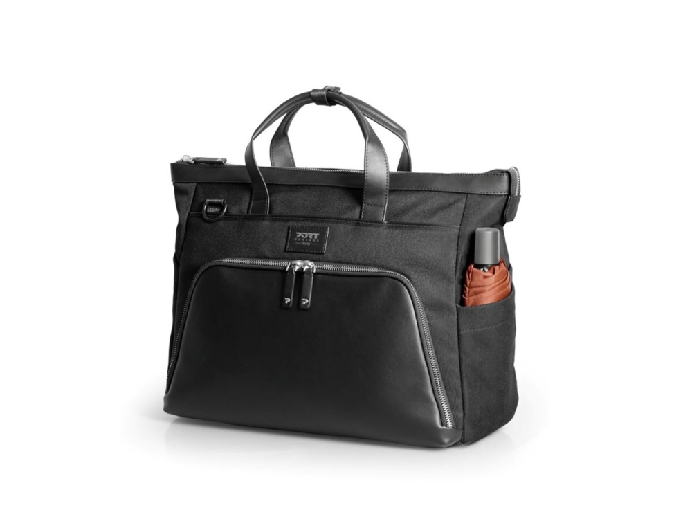 Port Muse Signature - Bæretaske Til Notebook - Clutch Bag Included - 16" - Sort
