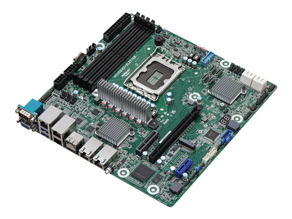 Asrock W680d4u-2L2t/G5, Intel, Lga 1700, Intel Core I9 13Th Gen, Intel Core I9 12Th Gen, Intel Core I7 13Th Gen, Intel Core I7 12Th Gen,..., Ddr5-Sdr