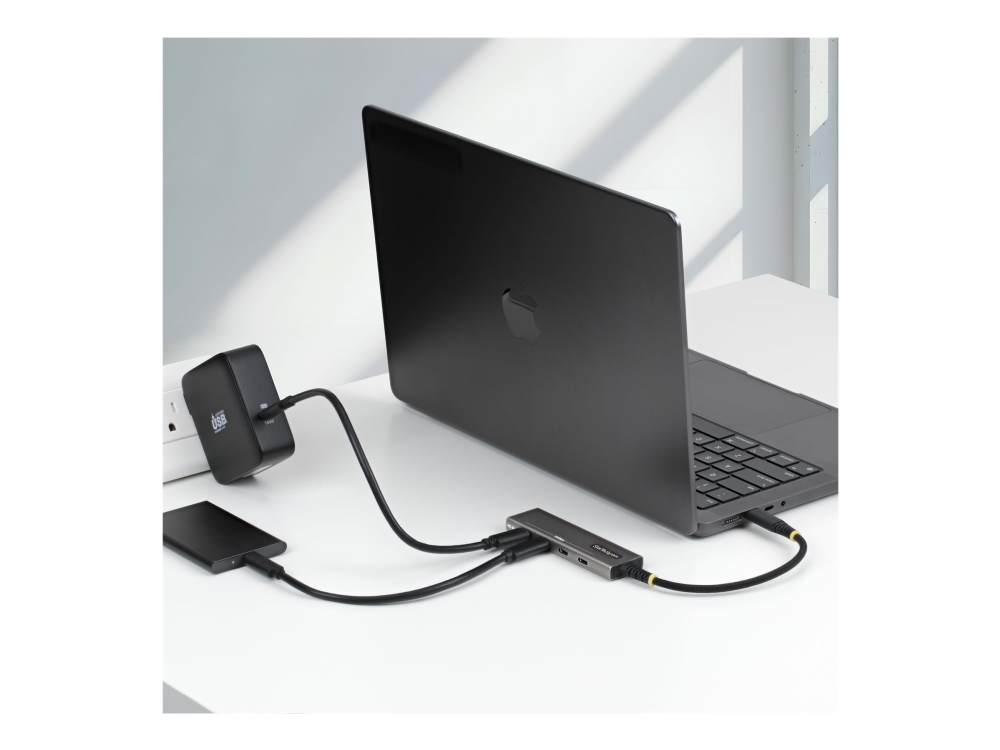 Startech.Com 4-Port Usb-C Hub, 10Gbps, 100W Power Delivery, 4X Usb-C Ports, Überstromschutz, Pcr-Aluminium, Für Macbook, Dell, Thinkpad, Hp, Ipad Und