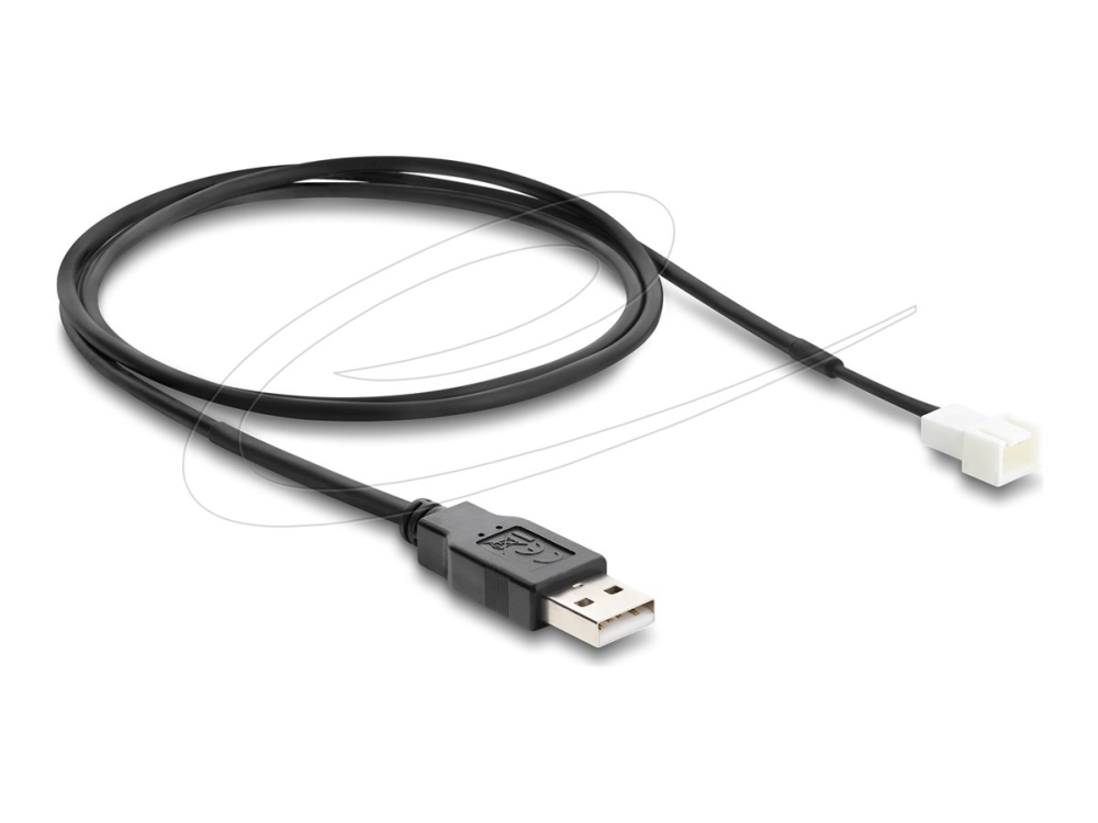 Delock - Blæser Strømkabel - Usb (Han) Til 3-Stiftet Blæserstikforbindelse (Han) - 5 V - 1 M