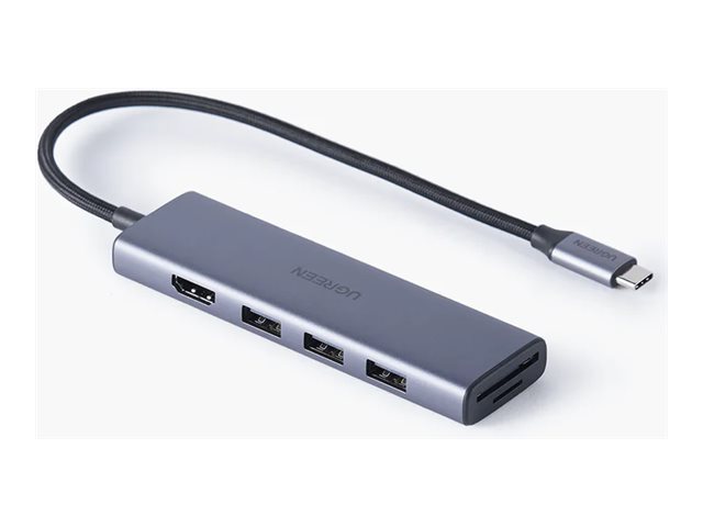 Ugreen Revodok 6-In-1 - Dockingstation - For Tablet, Smartphone, Desktop, Notebook - Usb-C - Hdmi