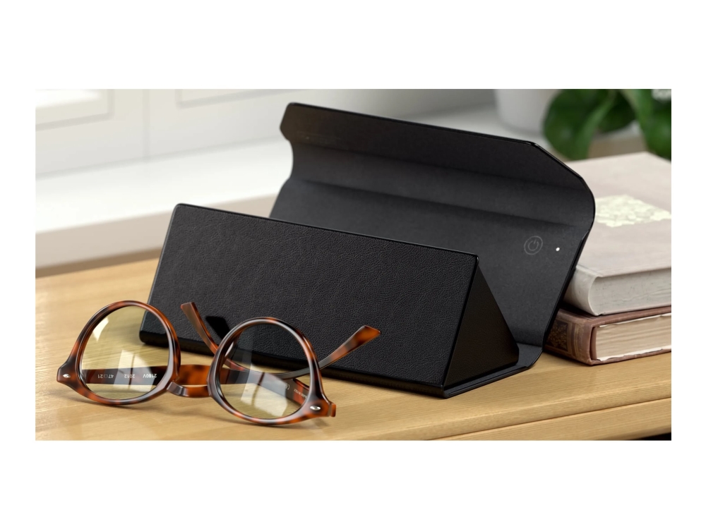 Satechi FindAll ST-LFAGCK - Taske for glasses - vegan-leather - MagSafe-kompatibilitet - vegansk læder - sort