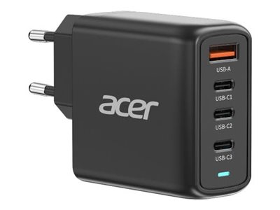 Acer - Batterioplader - GaN - AC 100/240 V - 100 Watt - output-stikforbindelser: 4 - sort