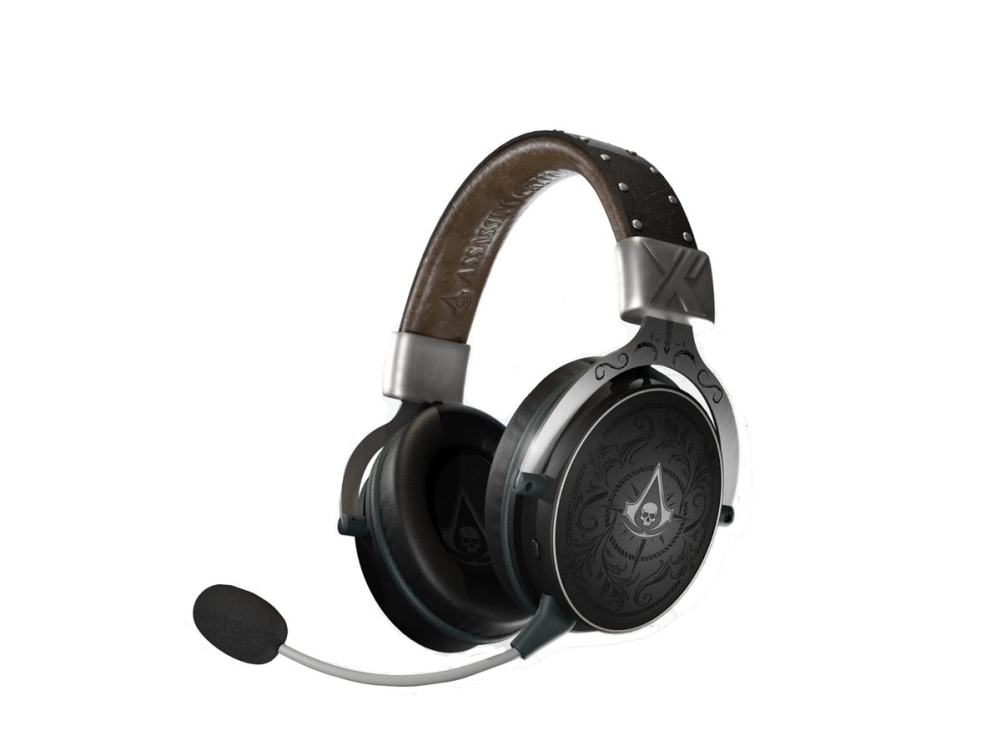Lexip Tattoo - Assassin's Creed Black Flag: Resynced - Headset - Fuld Størrelse - Bluetooth/2,4 Ghz Radiofrekvens - Trådløs, Kablet - 3,5 Mm Jackstik