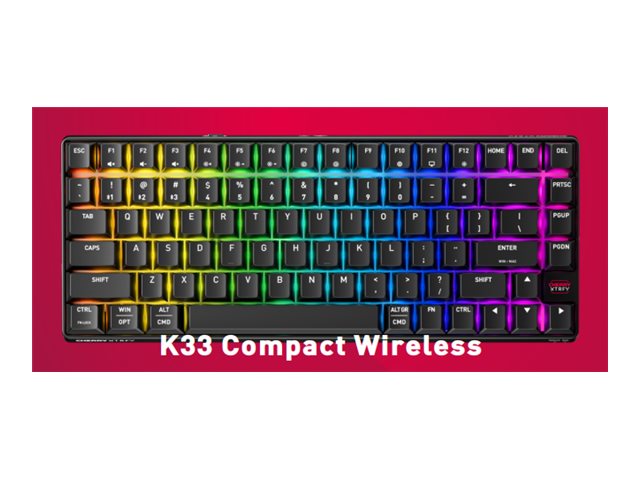 K33 Compact Fs Funktastatur Schwarz Pan-Nordic