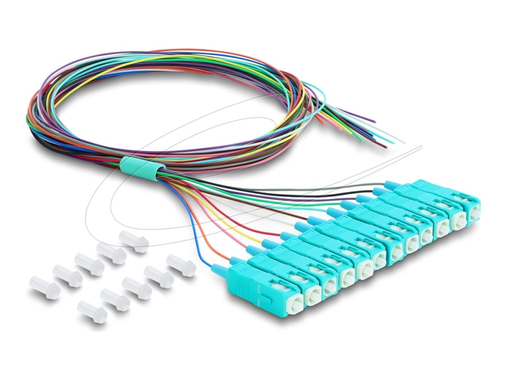 Delock 91048, 1 M, 12X Sc, Pigtail
