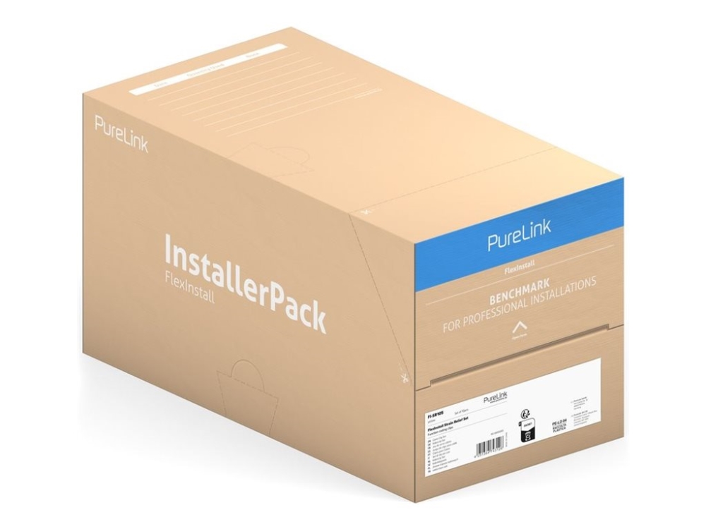 Purelink Flexinstall Series Installerpack - Patchkabel - Rj-45 (Han) Til Rj-45 (Han) - 4.8 Mm - S/Ftp - Cat 6A - Halogenfri - Sort (Pakke Med 30)