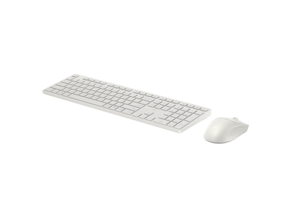 Hp - Sæt Med Mus Og Tastatur - Full Size - Trådløs - Bluetooth, 2.4 Ghz - Pan Nordic - Hvid