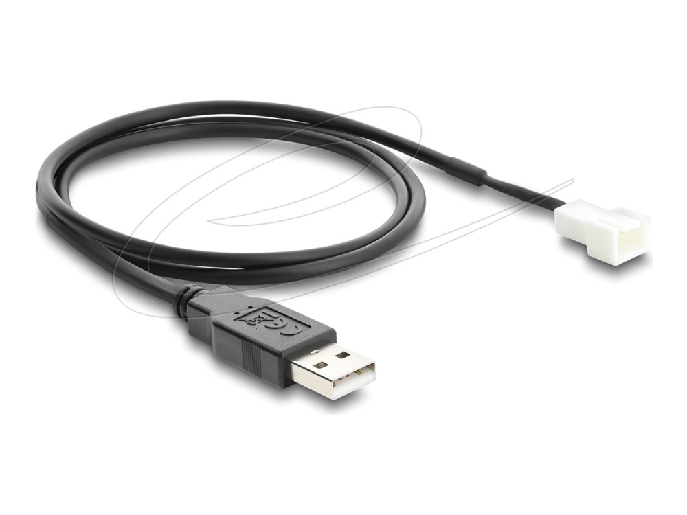 Delock - Blæser Strømkabel - Usb (Han) Til 3-Stiftet Blæserstikforbindelse (Han) - 5 V - 70 Cm