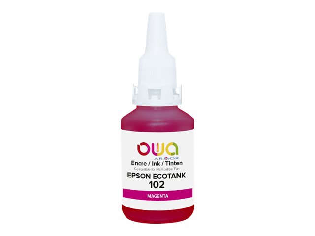 Owa - 70 Ml - Magenta - Kompatibel - Blækrefill (Alternativ Til: Epson 102) - For Epson Ecotank Et-15000, 2700, 2750, 2751, 2756, 2850, 2851, 2856, 3