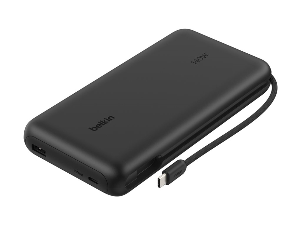 Belkin Ultracharge - Powerbank - 25000 Mah - 158 Watt - Fast Charge - 2 Output-Stikforbindelser (Usb, Usb-C) - Sort