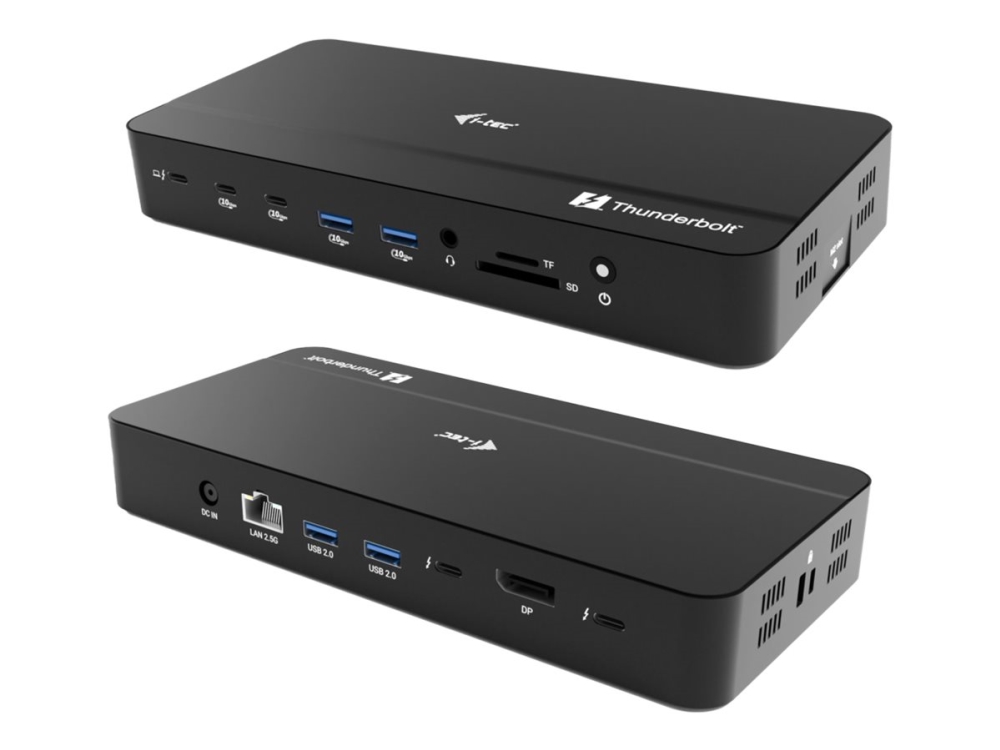 I-Tec - Dockingstation - Usb-C / Usb4 / Thunderbolt 3 / Thunderbolt 4 / Thunderbolt 5 - 2 X Thunderbolt 5, Dp - 1Gbe, 2.5Gbe - 180 Watt - Europa