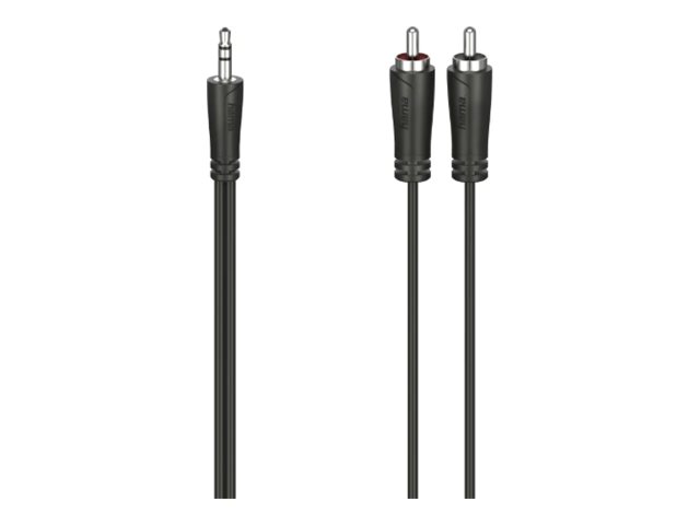 Hama 00205109, 3.5Mm, Stecker, 2 X Rca, Stecker, 0,75 M, Schwarz