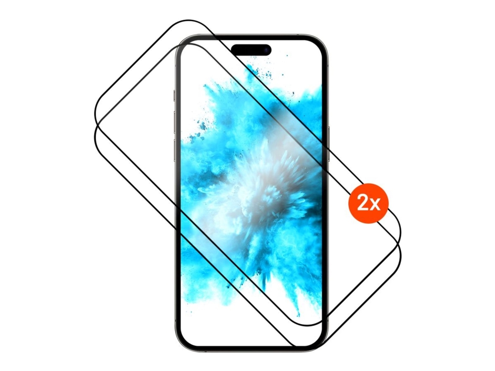 Fixed Fixed Displayschutz | Apple | Iphone 17 | Gehärtetes Glas | Schwarz | Full Cover 2.5D