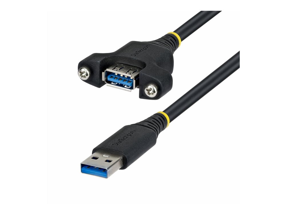 Startech.Com 2M Usb-A Panelmontage Kabel, Usb-A Stecker Auf Buchse, Usb 5Gbps Erweiterungskabel, Panelmontage Adapter, 2 M, Usb A, Usb A, Usb 3.2 Gen