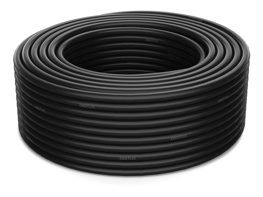 Digitus Erdkabel Cat7a S/Ftp Ring 50M Schwarz Awg 22/1