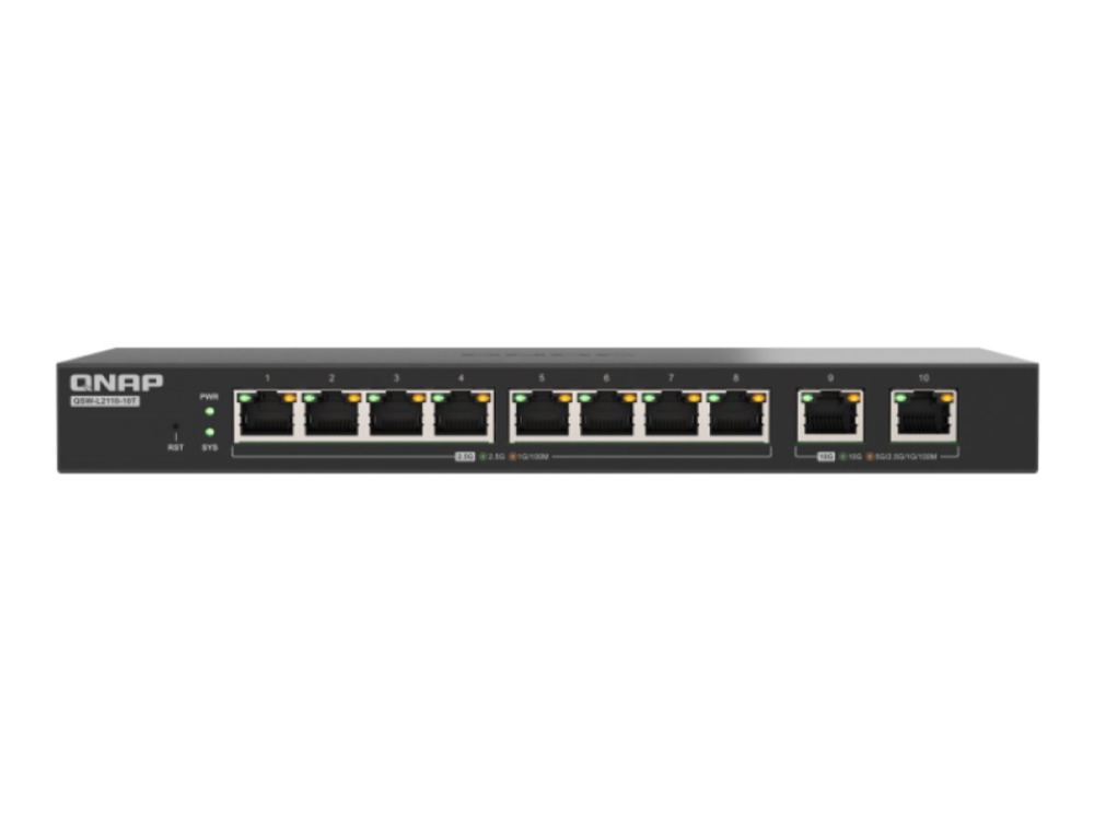 Qnap Qsw-L2110-10T, Managed, Desktop