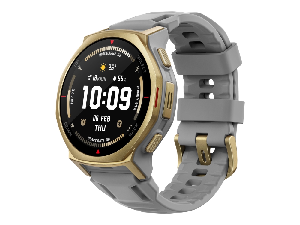 Amazfit T-rex 3 Pro, 3,35 cm (1.32), AMOLED, Berøringsskærm, 16 GB, GPS (satellit), 46,8 g