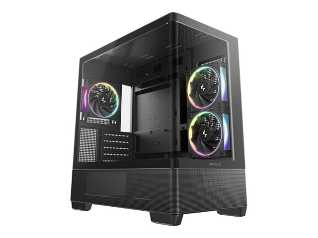 Deepcool Cg380u 3F, Tower, Pc, Schwarz, Itx, Micro Atx, Acrylnitril-Butadien-Styrol (Abs), Spcc, Gehärtetes Glas, Multi